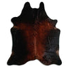 Tappeto in pelle di mucca marrone XL