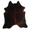 Tappeto in pelle di mucca marrone XL