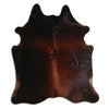Tappeto in pelle di mucca marrone L