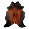 Tappeto in pelle di mucca marrone L