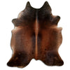 Tappeto in pelle di mucca marrone L