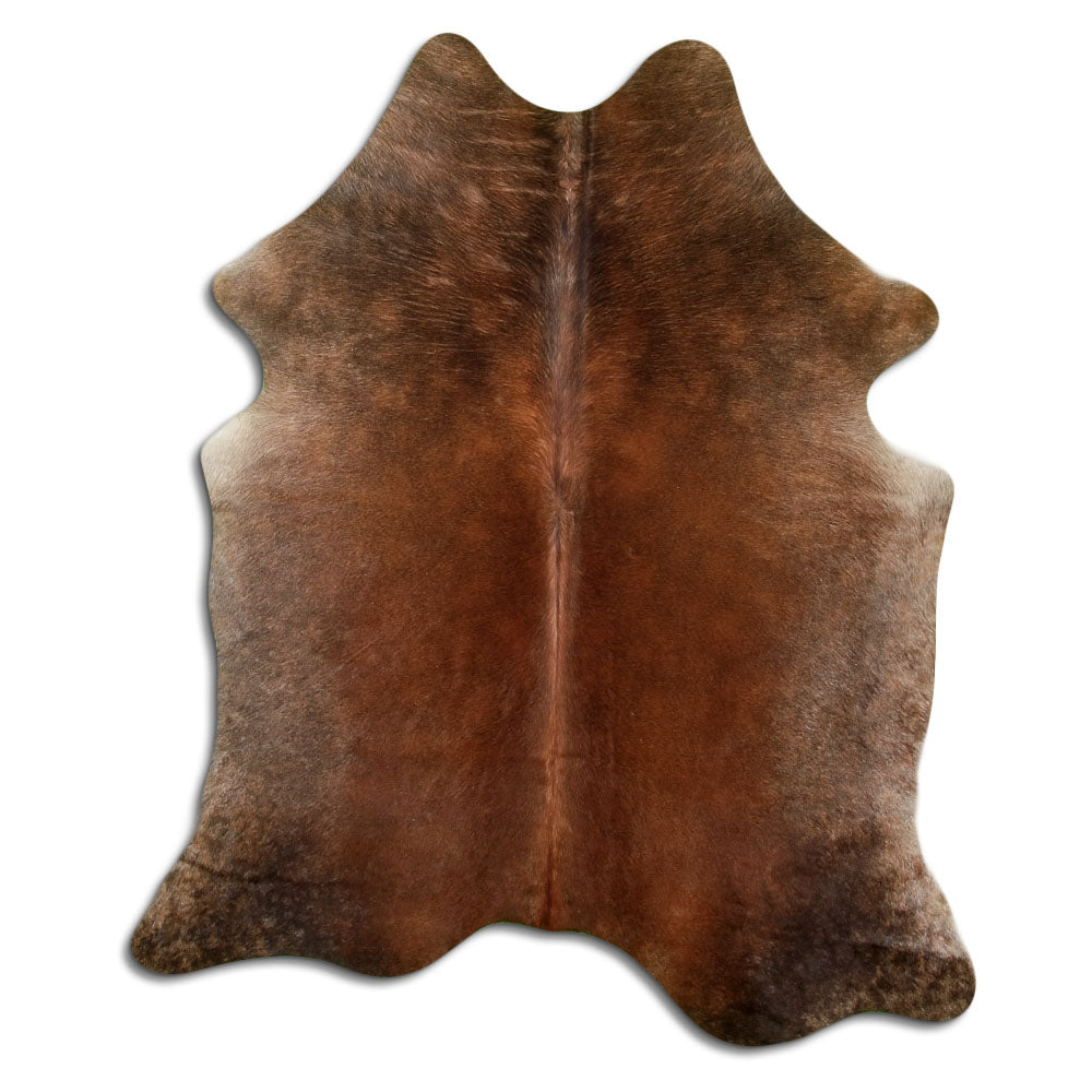 Tappeto in pelle di mucca marrone L