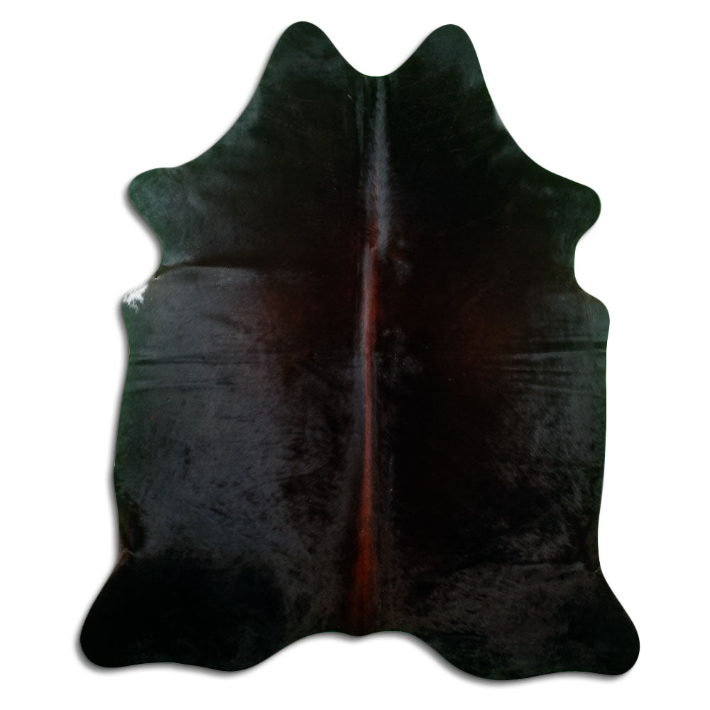 Tappeto in pelle di mucca marrone L