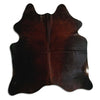 Tappeto in pelle di mucca marrone M