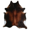 Tappeto in pelle di mucca marrone XL