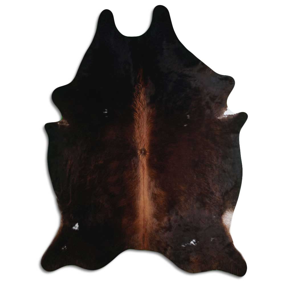 Tappeto in pelle di mucca marrone XXXL