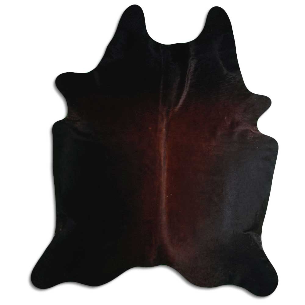 Tappeto in pelle di mucca marrone XXL