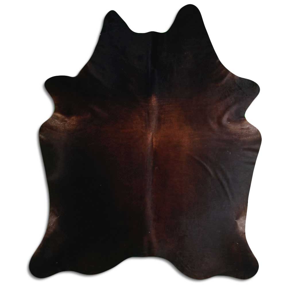 Tappeto in pelle di mucca marrone XXL