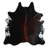 Tappeto in pelle di mucca marrone XL