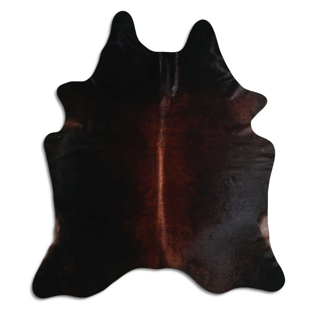 Tappeto in pelle di mucca marrone XL
