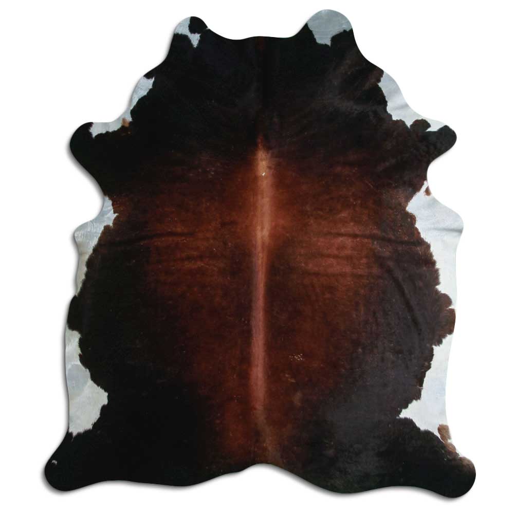 Tappeto in pelle di mucca marrone XXL