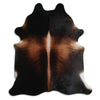 Tappeto in pelle di mucca marrone XL