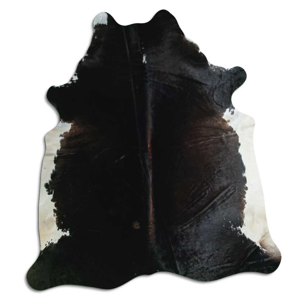 Tappeto in pelle di mucca marrone XL