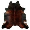 Tappeto in pelle di mucca marrone XL