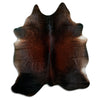 Tappeto in pelle di mucca marrone XL