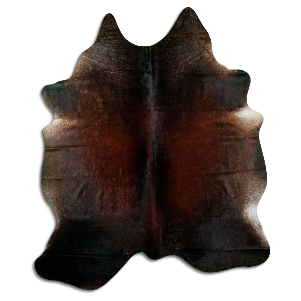 Tappeto in pelle di mucca marrone XL