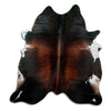 Tappeto in pelle di mucca marrone XL