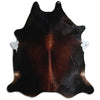 Tappeto in pelle di mucca marrone XXL