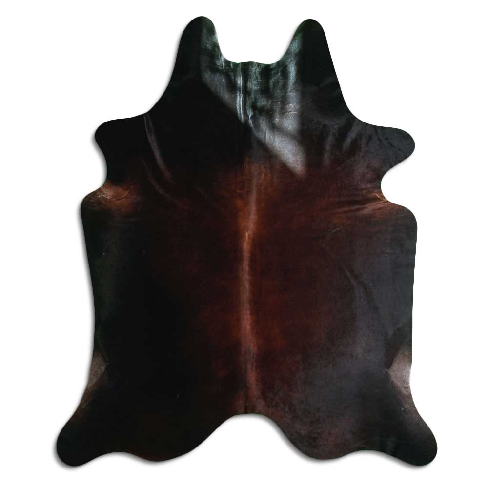 Tappeto in pelle di mucca marrone XXL