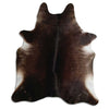 Tappeto in pelle di mucca marrone XL