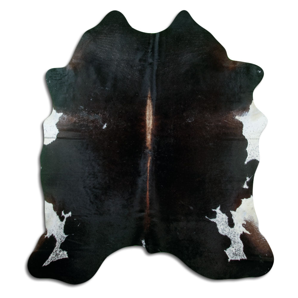Tappeto in pelle di mucca marrone XL