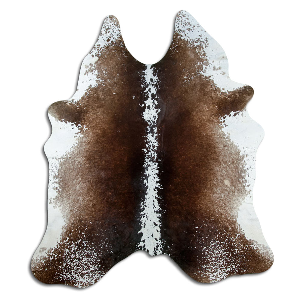 Tappeto in pelle di mucca tricolore XL