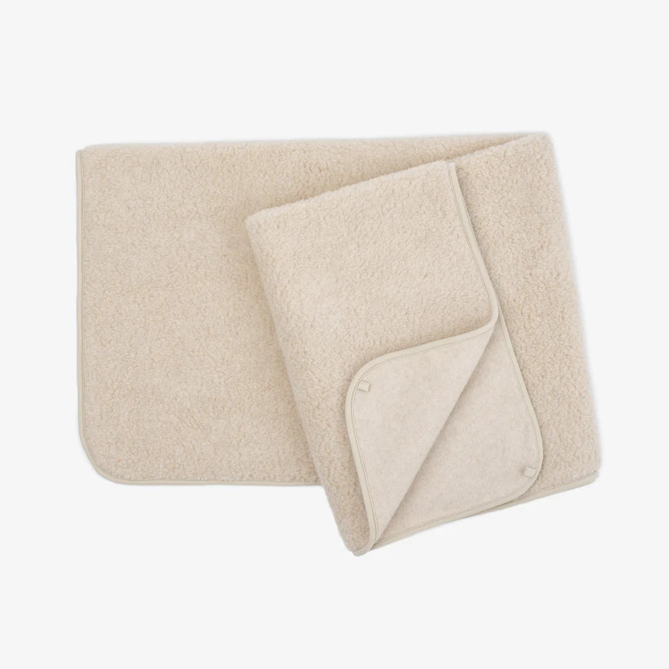 Coperta in lana merino "Almond" | monostrato