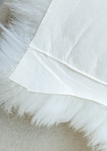 Pelle di pecora bianca XXXXL