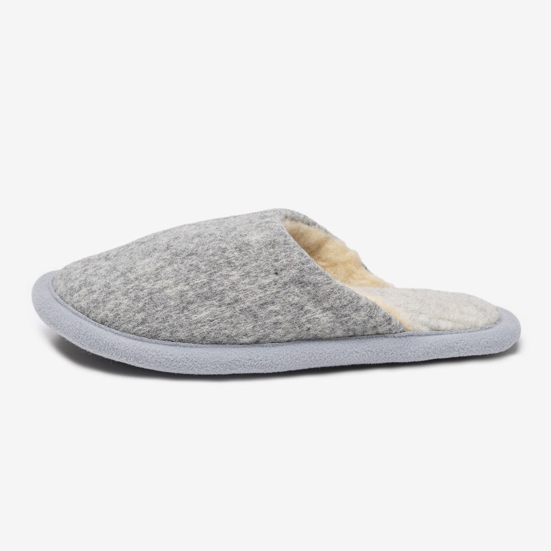 Pantofole in lana merino Marmo