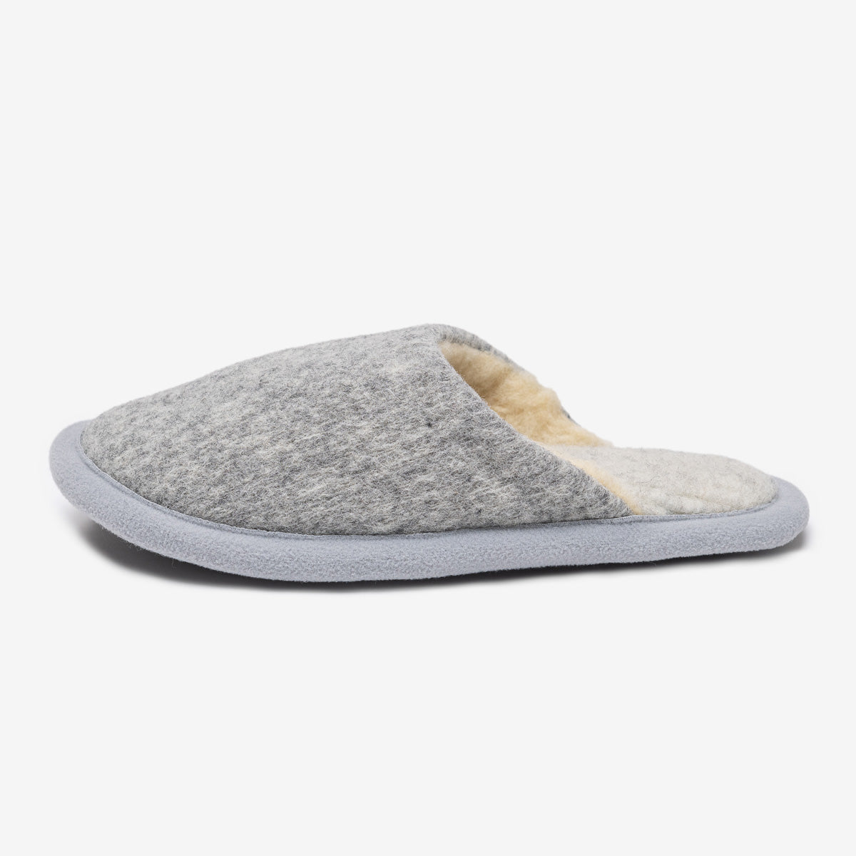 Pantofole in lana merino Marmo