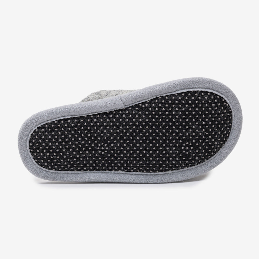 Pantofole in lana merino Marmo
