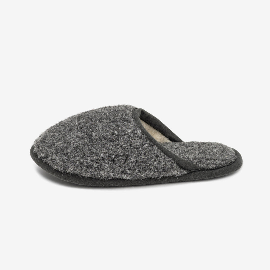 Pantofole in lana merino Granito