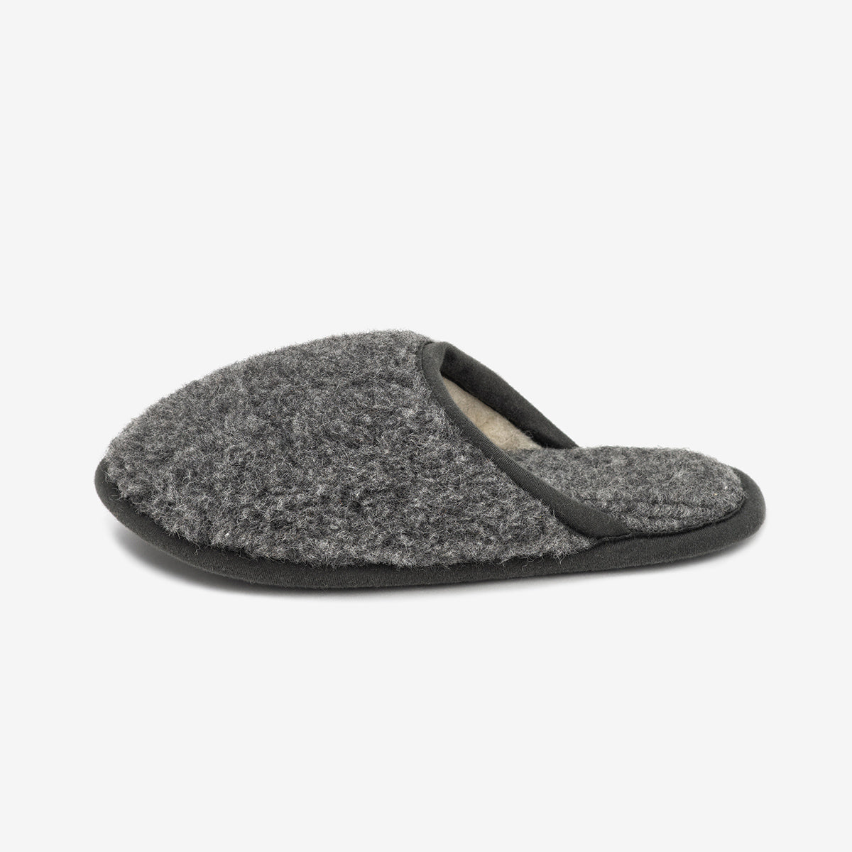 Pantofole in lana merino Granito
