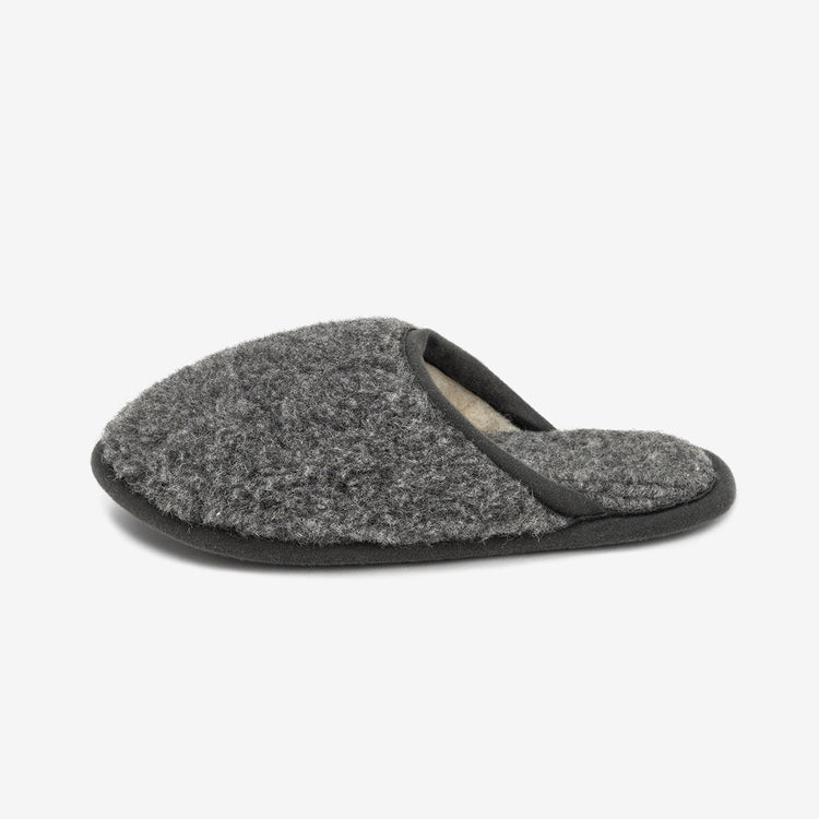 Pantofole in lana merino Granito