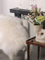 White icelandic sheepskin