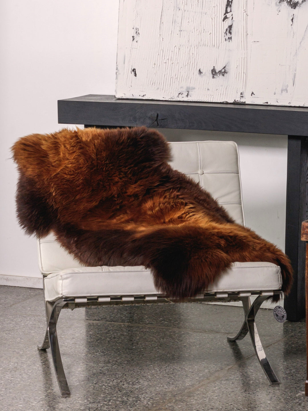 Pelle di pecora marrone "Rusty"