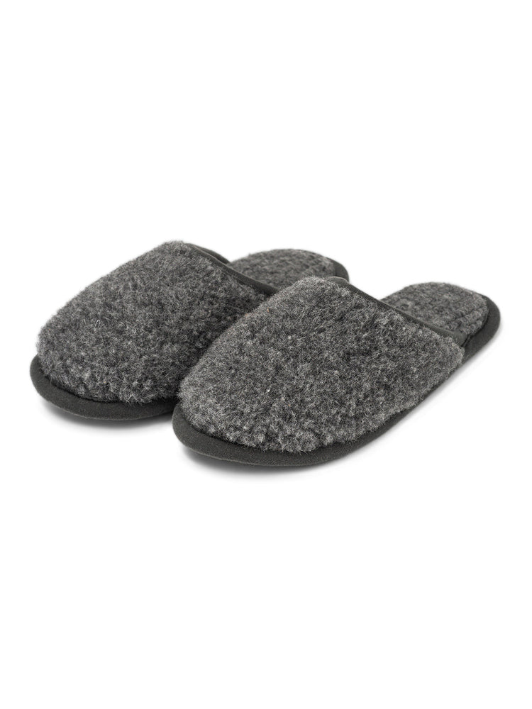 Pantofole in lana merino Granito