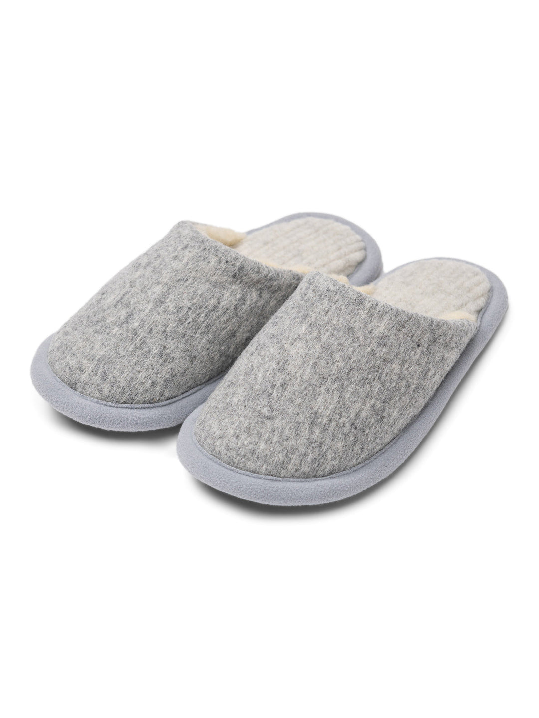 Pantofole in lana merino Marmo